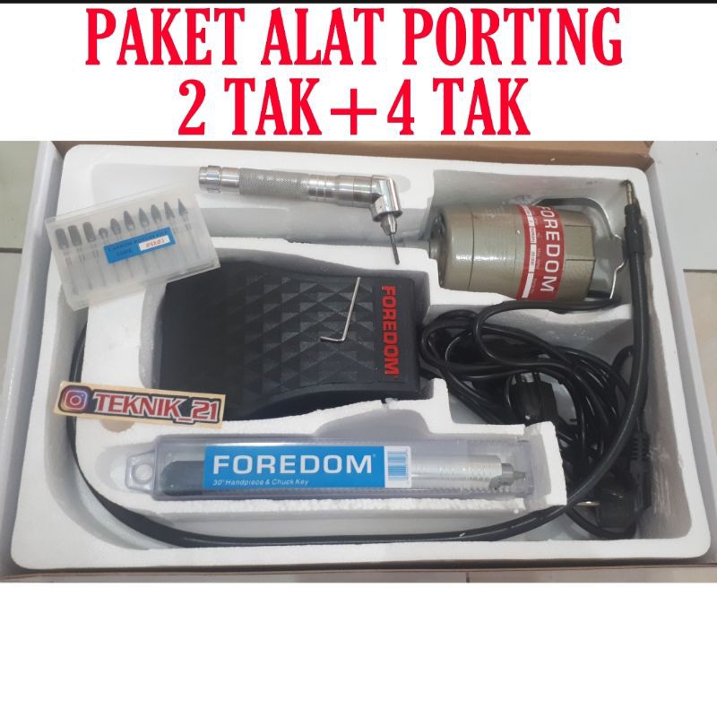 PAKET ALAT PORTING FOREDOM PLUS GAGANG CUNER BENGKOK BOR FOREDOM ALAT PORTING BOR FOREDOM