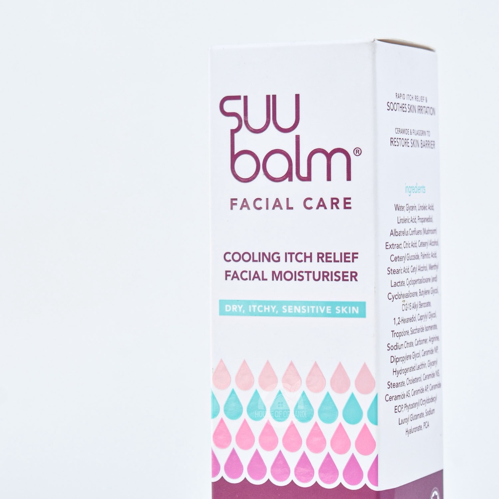 Suu Balm Cooling Itch Relief Facial Moisturiser 50 Ml