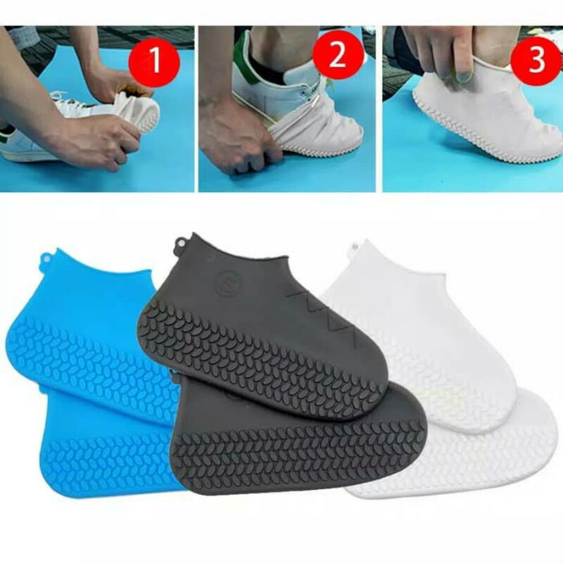 Cover sepatu anti air cover sepatu waterproof cover sepatu karet pelindung sepatu