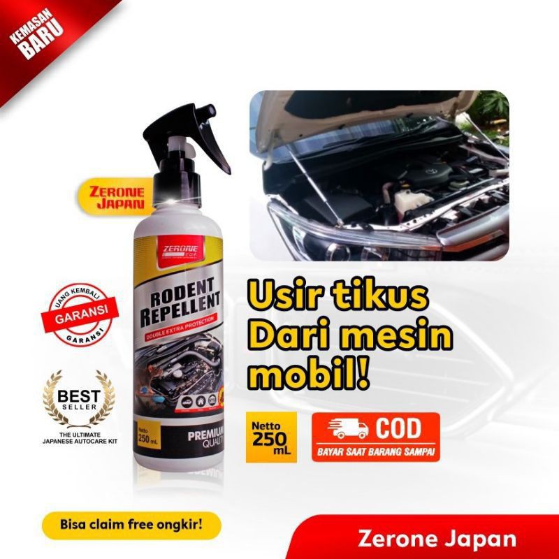 ZERONE RODENT REPELLENT  PROMO PENGUSIR TIKUS / PEMBASMI TIKUS KAP MESIN MOBIL ORI Zerone Japan