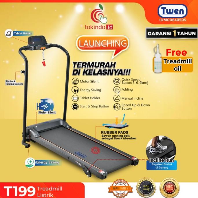 Alat Fitness Treadmill Elektrik Twen T198 Promo Termurah