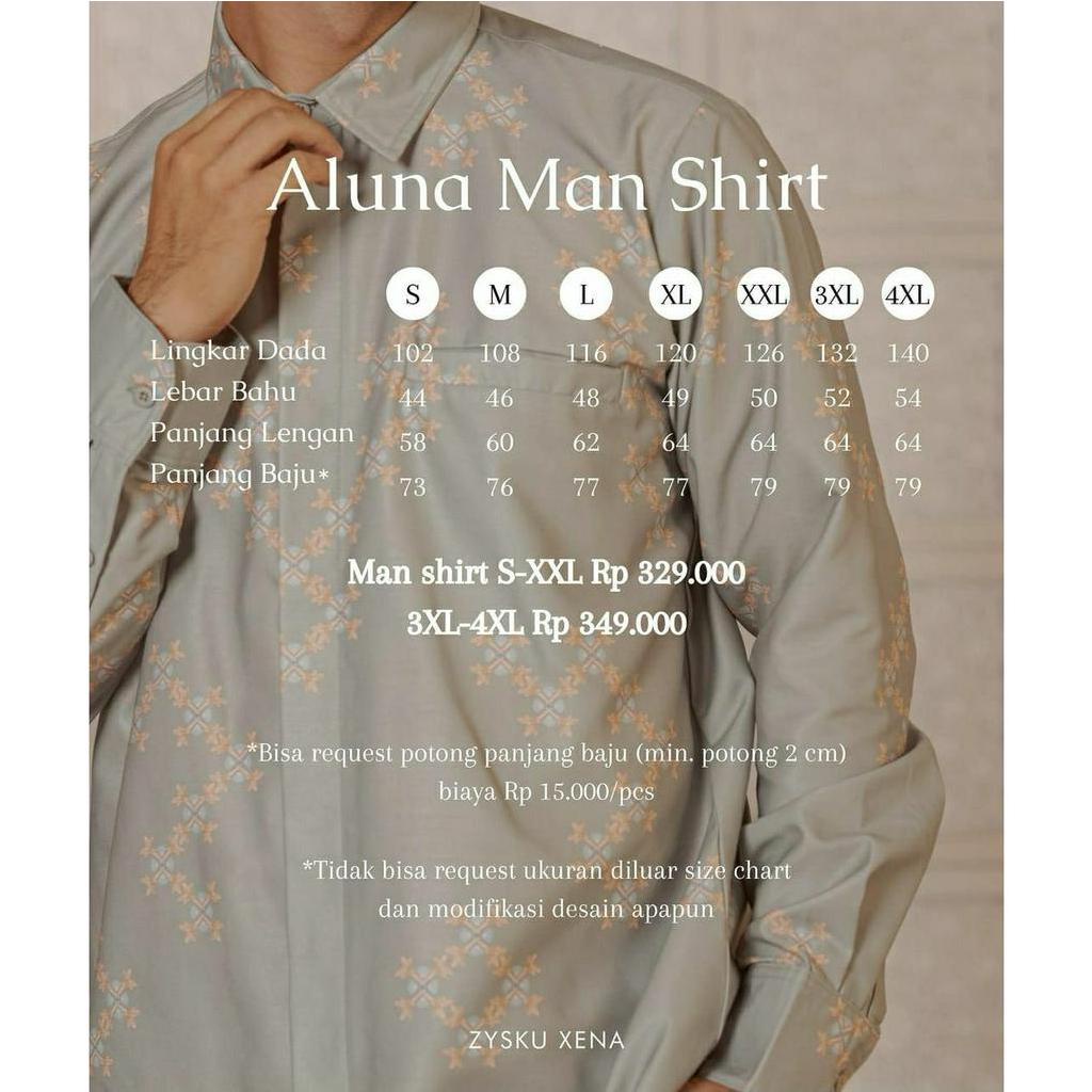 Aluna Man Shirt - 4 Warna | Zysku Xena