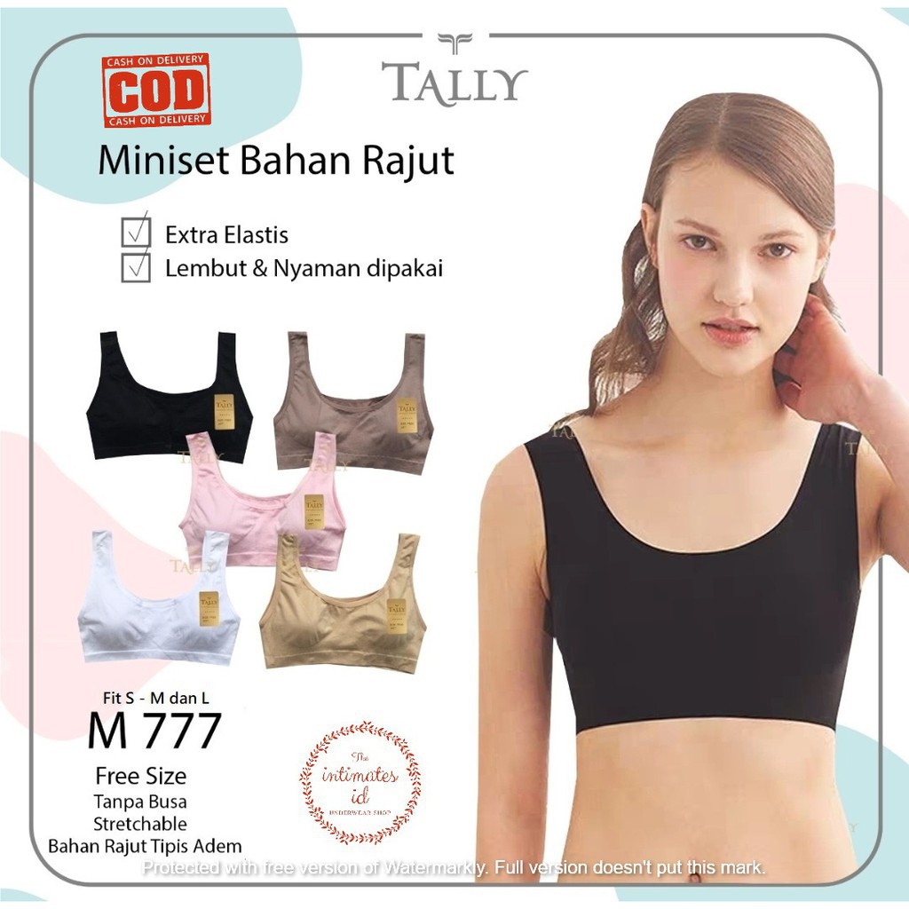 Miniset TALLY 777 Rajut nyaman dipakai halus Mini Bra