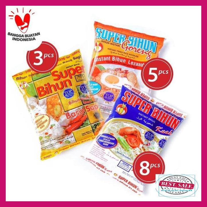 

68Ty8Yg- Paket J - Super Bihun Kuah (8 Pcs) + Goreng (5 Pcs) + Baso (3 Pcs) 7Rtyr67-