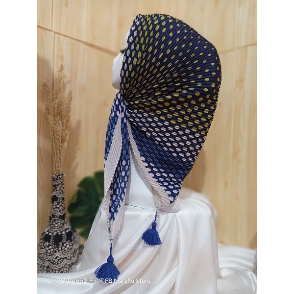 grosir plisket tassel/kerudung segiempat Zipper plisket tassel murah