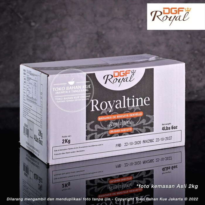 

DGF La Royaltine 2kg Dus Crunchy Flakes Biscuit Waffle Ice Cone Crunch