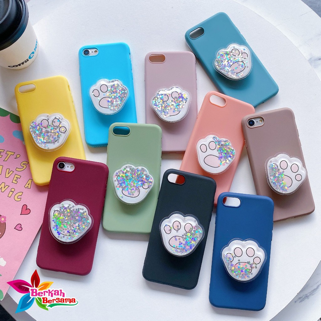 SOFTCASE POPSOCKET GLITTER CANDY OPPO A31 A8 A81 A92 A52 A53 A33 A5 A9 2020 A15 A54 BB1403