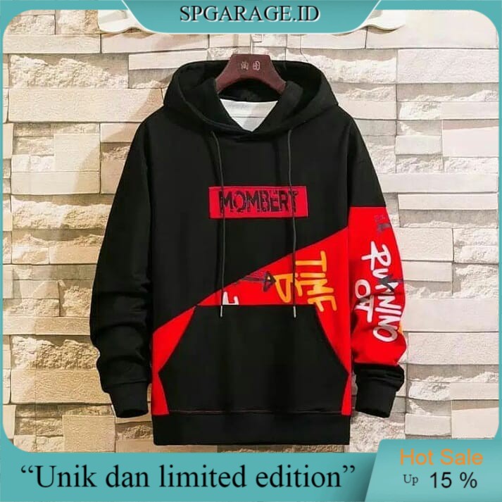 MOMBERT Hoodie / Sweater Hoodie Kekinian Atasan SwIter Jaket Pria Switer Cowok Abg Remaja Keren Hits