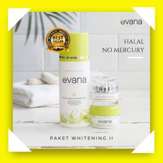 EVANA BEAUTY CARE / Paket kinclong(Paket Whitening II) BPOM