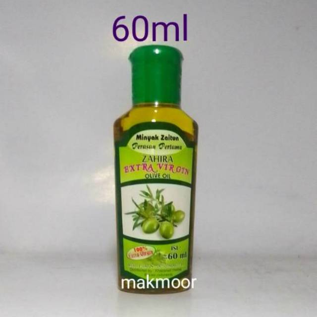 

Minyak Zaitun Extra Virgin 60ml Zahira