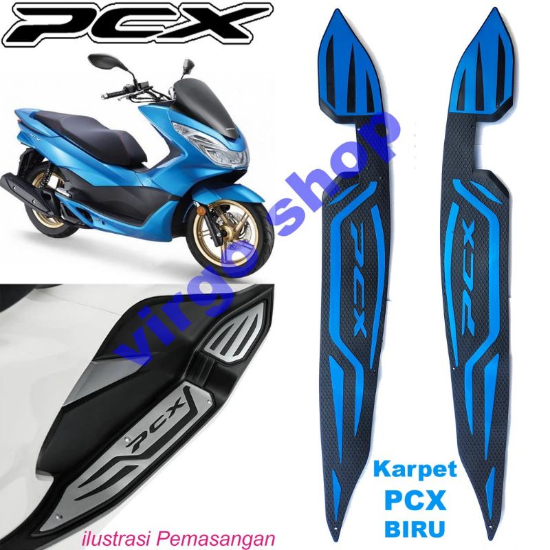 Karpet Motor PCX 150 PCX 160 Lokal Karpet Bordes Karet Pijakan Kaki PCX