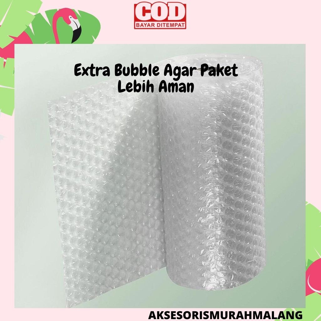 

BUBBLE WRAP / PLASTIK BUBBLE WRAP / BUBBLE TAMBAHAN UNTUK PACKING