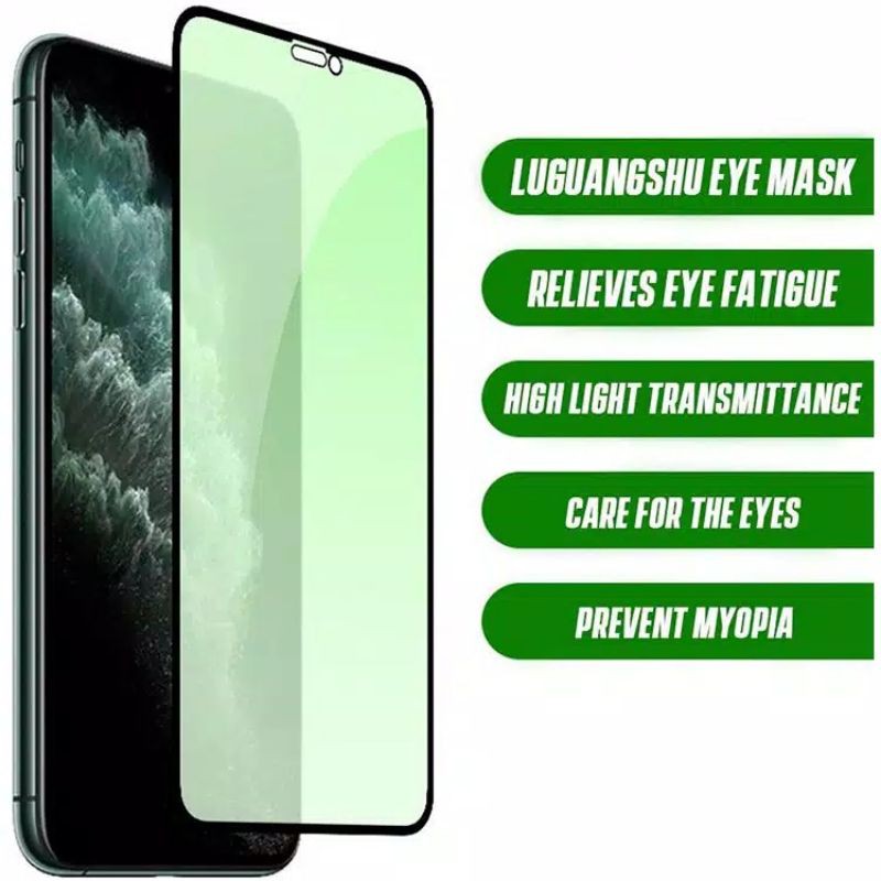 Tempered Anti Gores Ceramic HD Layar Green TG XIAOMI REDMI NOTE 4X/5/5A/5 PRO/7/8/8 PRO/9 PRO/9 PRO MAX/10 PRO/11 PRO