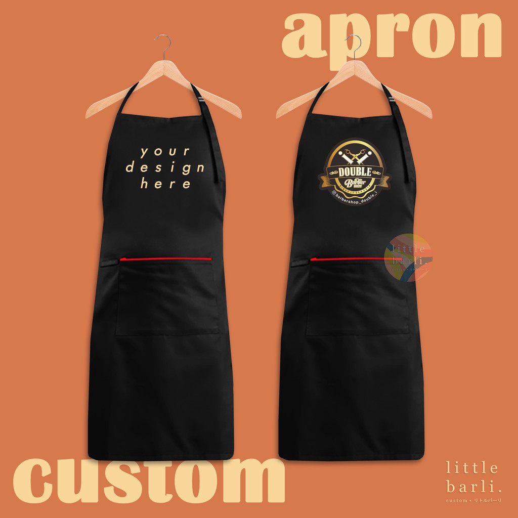 Celemek Apron Custom / Celemek Apron Barbershop / Custom Celemek Apron