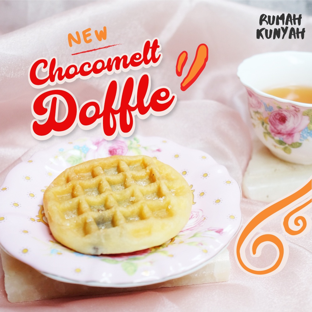 

Donat Kentang Waffle Doffle denga isi Chocolate Melt Meleleh dan Nagih