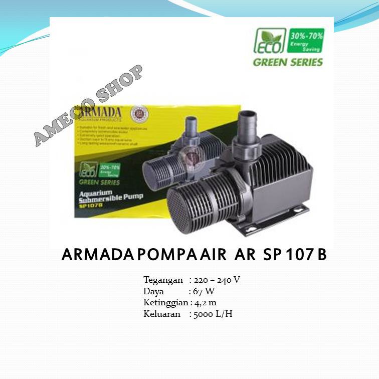 ARMADA Pompa Air Celup Aquarium AR SP 107 B