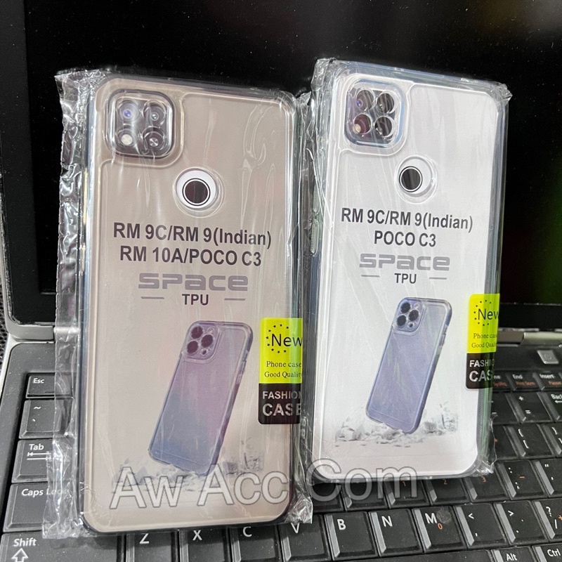 Premium case Xiaomi Redmi 9C/ 10A/ POCO C3 bening tebal softcase Xiaomi (SPACE-CASE)