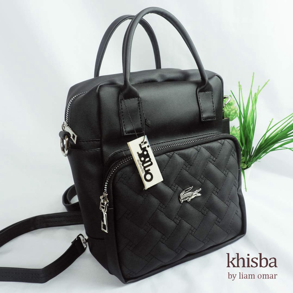 LIAM OMAR Tas Ransel Wanita Khisba Hitam