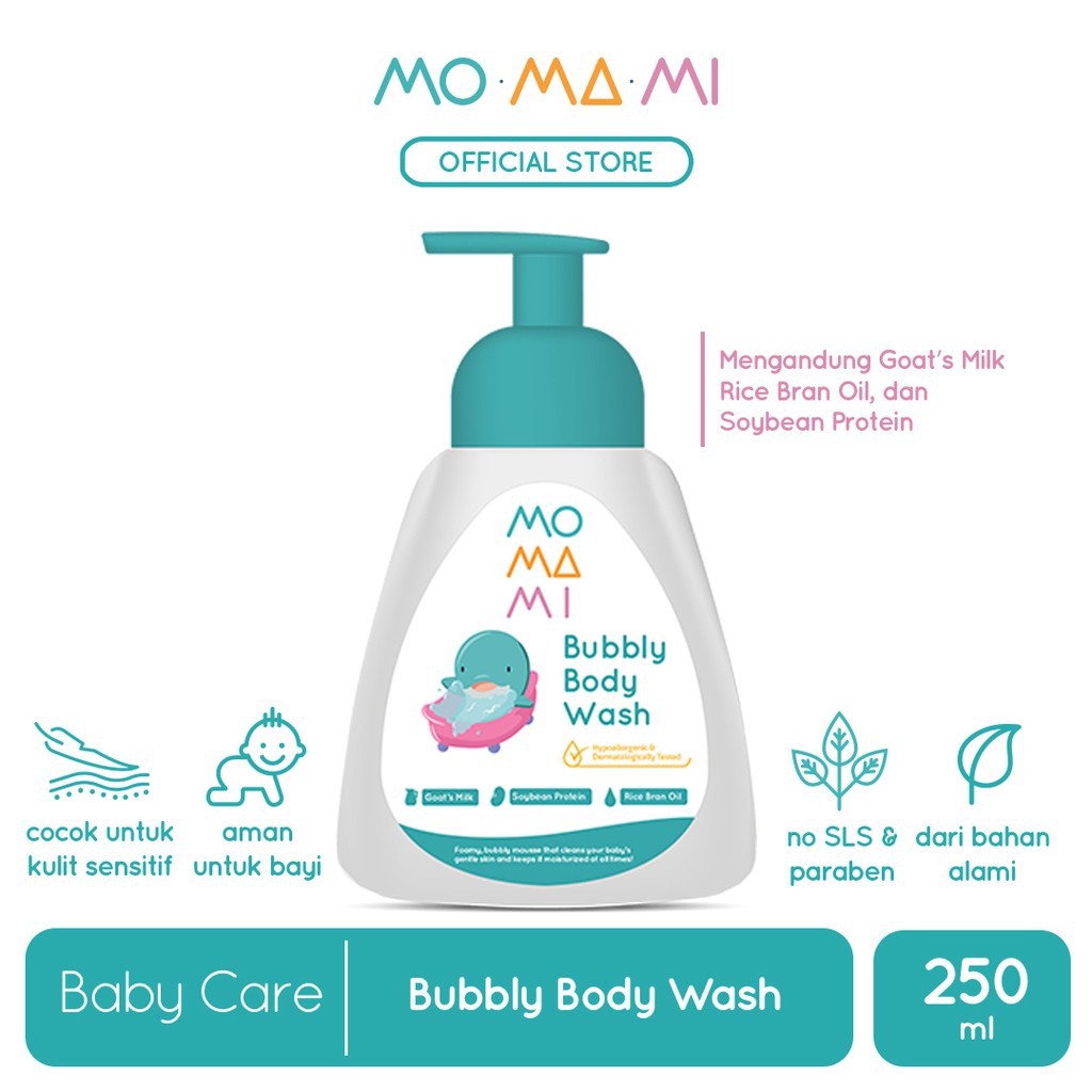 MOMAMI BUBBLY BODY WASH 250ML / MOMAMI / SABUN BAYI