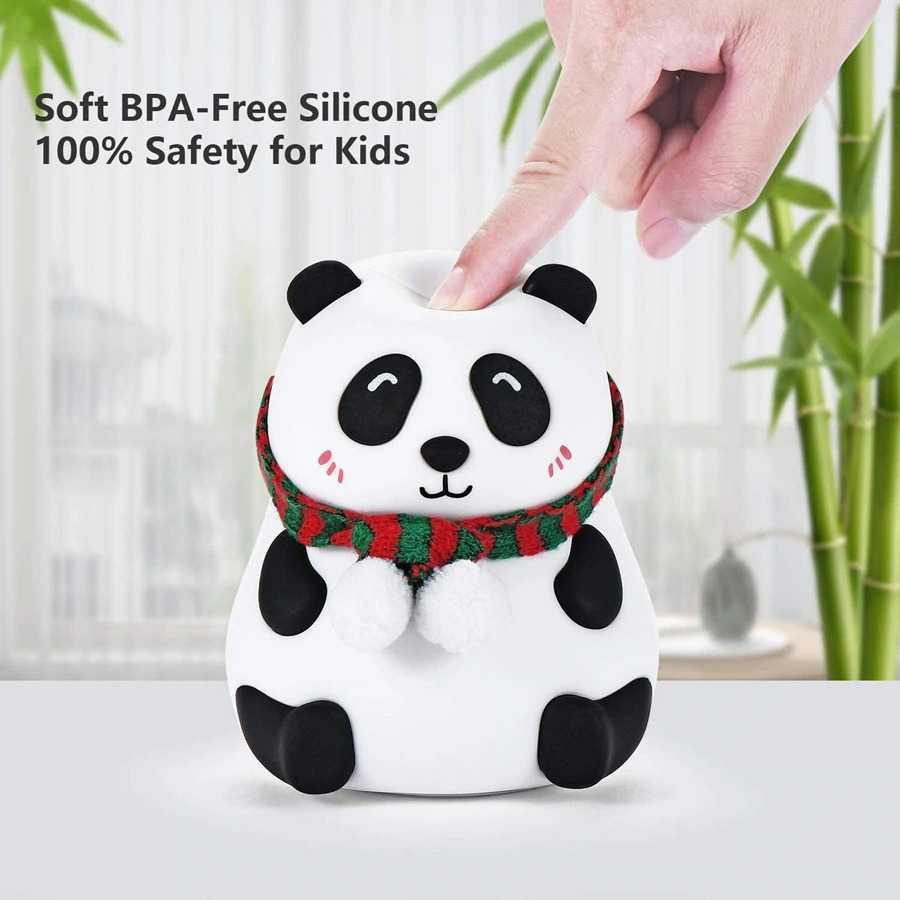 Free On Lampu Tidur LED Silicone Lamp Decoration Model Panda - LJC-142