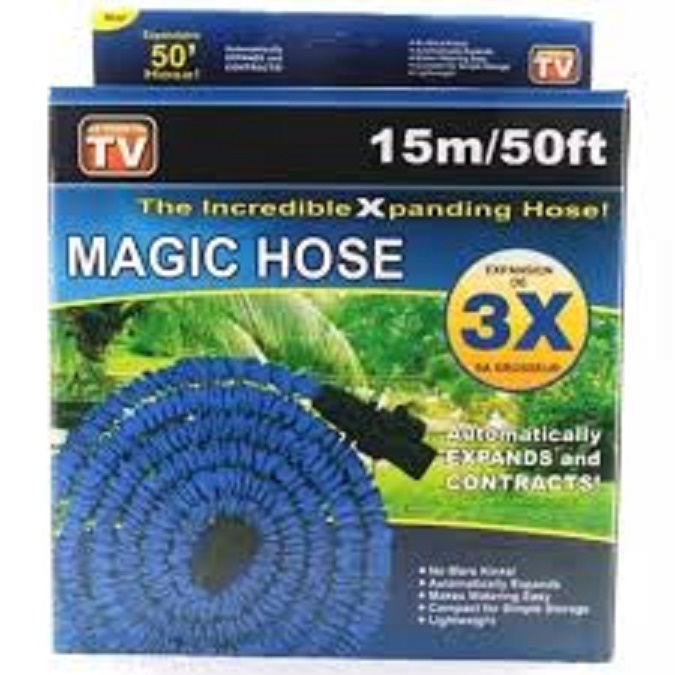 COD Semprotan Selang Fleksibel Elastis Magic Hose 15m - Selang Taman, Mobil, Rumah + SPRAY GUN