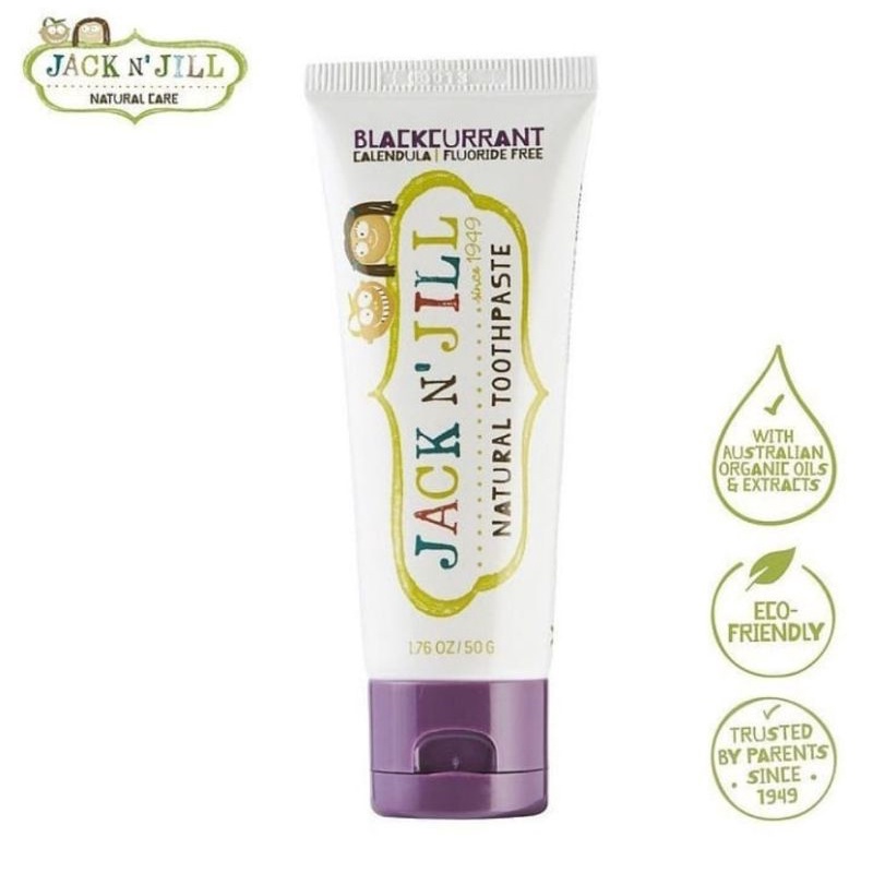 Jack n jill natural toothpaste 50 gr/pasta gigi natural