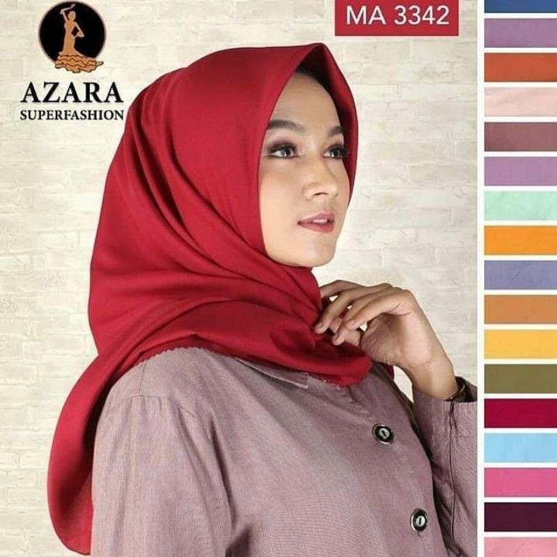 Kerudung Jilbab Hijab Segiempat Azara