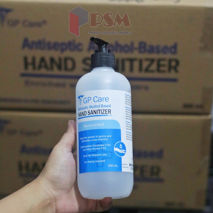 GP Care Hand Sanitizer Alcohol Based 500ml / Antiseptik Cair bukan Aseptic Gel