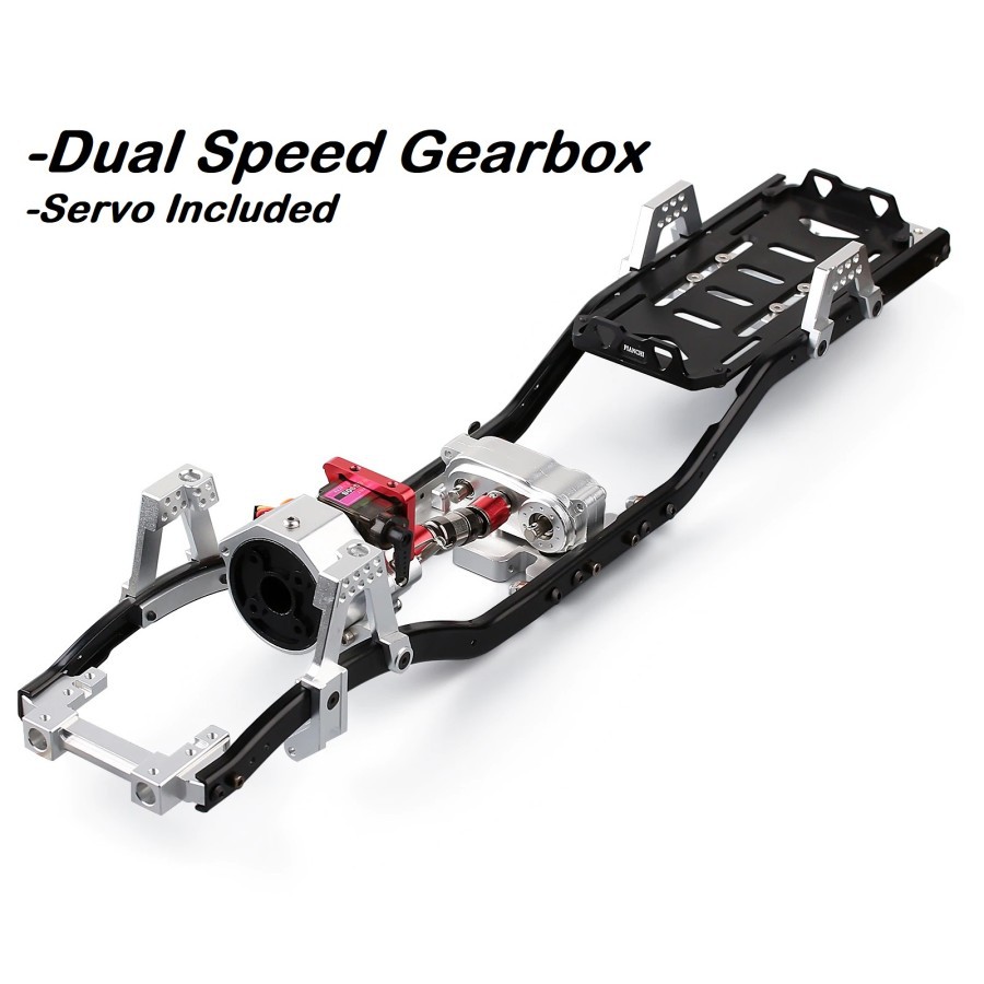 Injora Austar 313mm Dual Speed Full Metal Front Gearbox Kit Adventure Crawler Axial SCX10 90046
