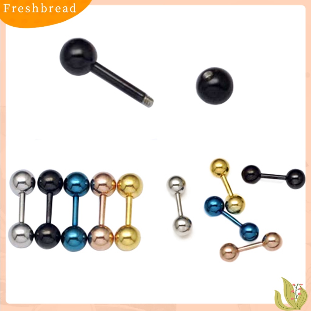 [Fresh] Anting Tusuk Punk Stainless Steel 3mm 4mm 5mm untuk Pria/Fashion Earring