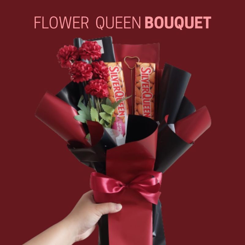 

Flower Queen Buket Coklat/Bunga Graduation/Birthday