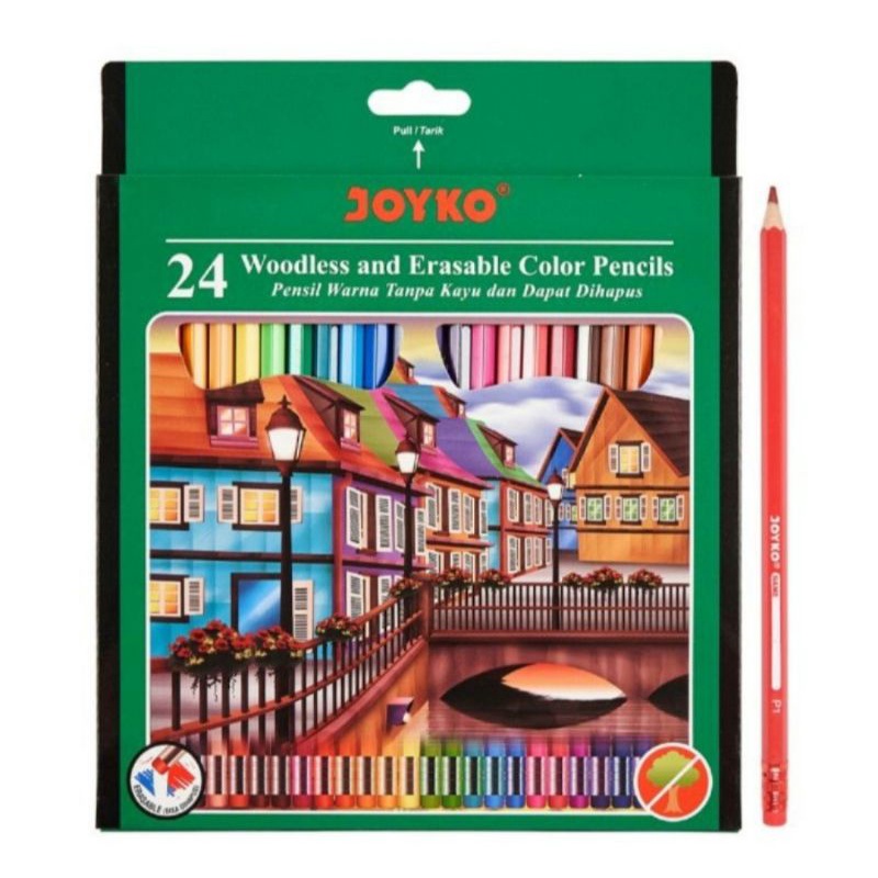 

Pensil Warna JOYCO.. BISA DIHAPUS.. 24 WARNA.. MURAH!!