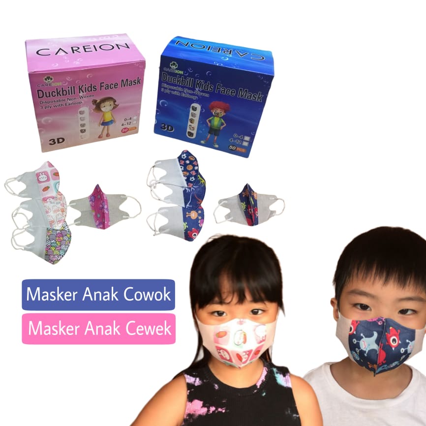 Masker Duckbil 3 ply Face Mask Duckbill 1 box isi 50pcs