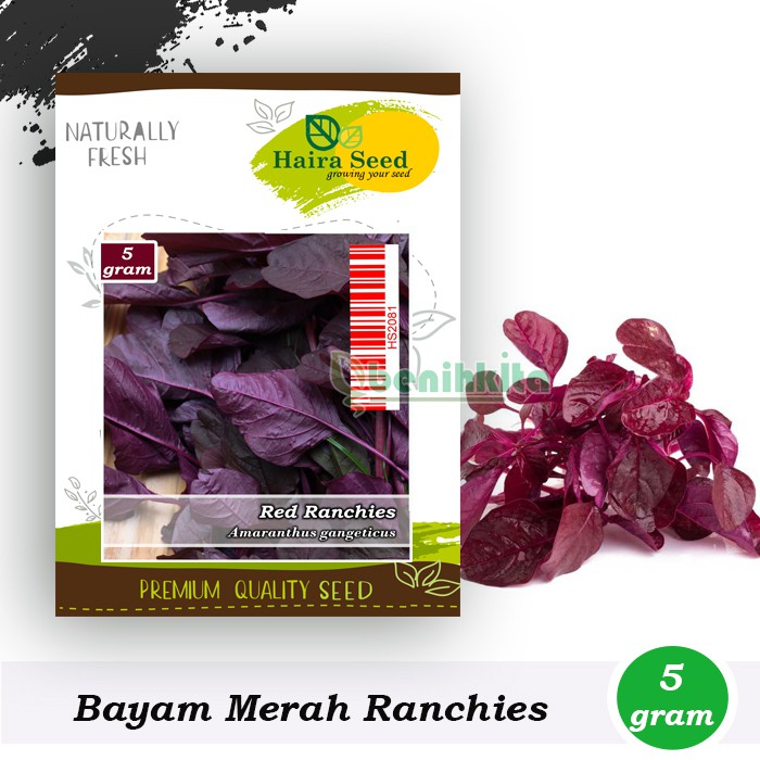 Benih-Bibit Bayam Merah Red Ranchies (Haira Seed)