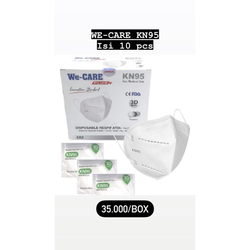 MASKER WE-CARE KN95 5PLY (ISI 10)
