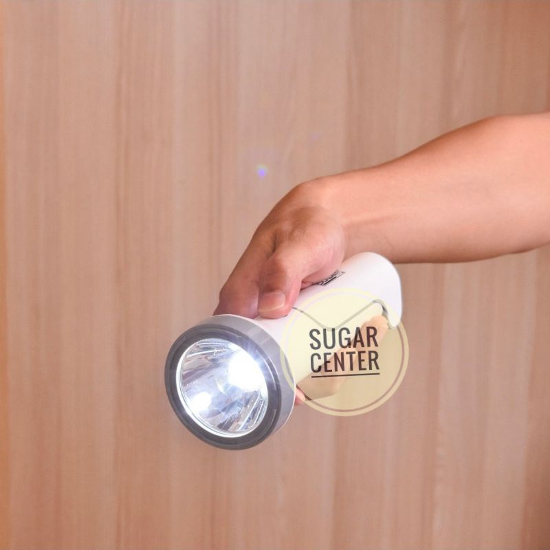 Powerlite Senter Baterai Isi Ulang/Powerlite Senter Rechargeable Dengan Lampu Meja/Senter Portabel