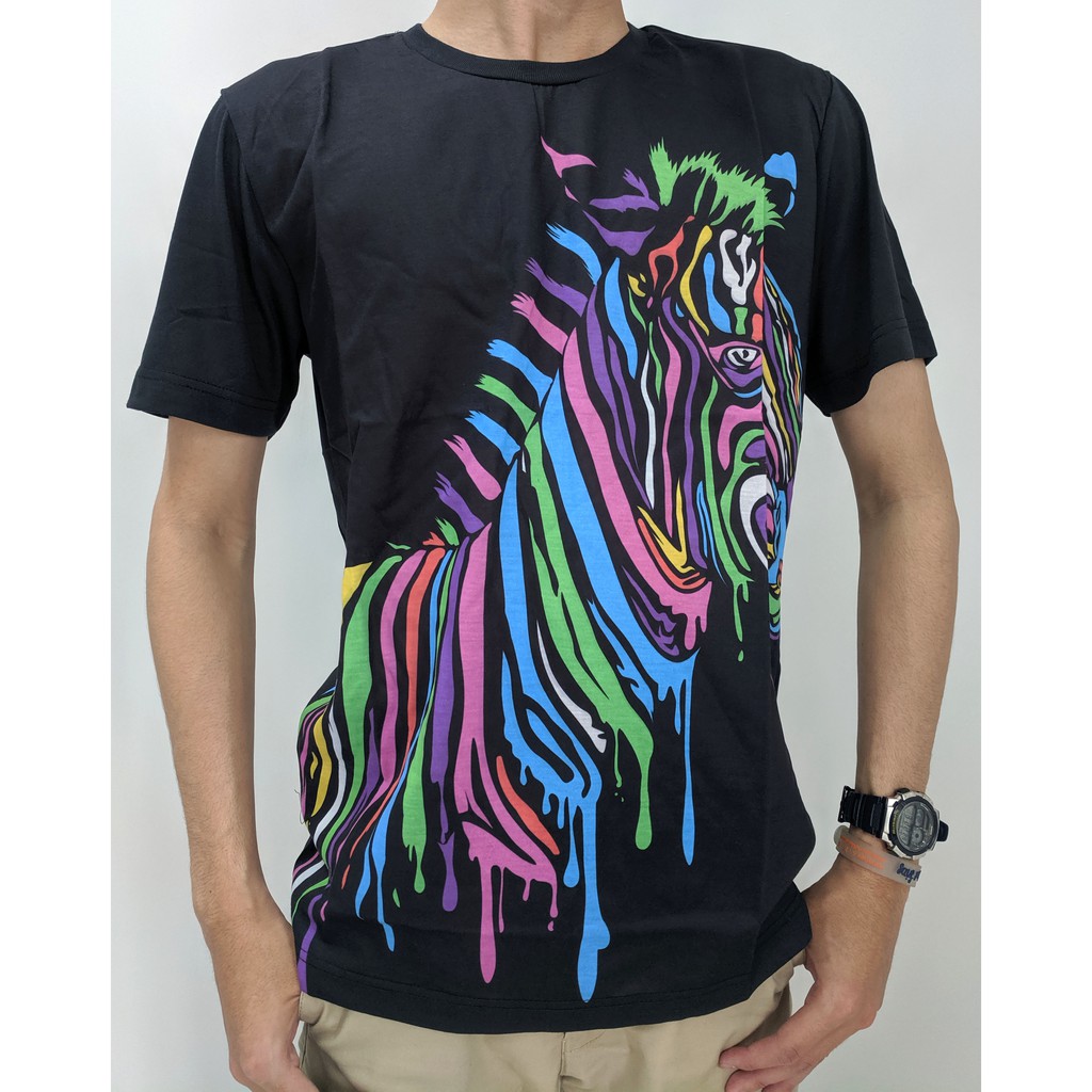 Kaos Pria  / T-Shirt - Baju Kaos Printing 3D A44 Import Bangkok SPOON