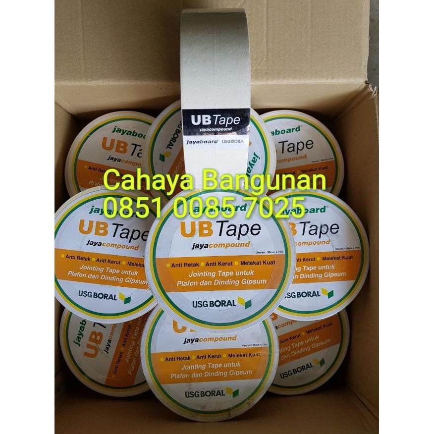 Jayaboard UBTAPE Jointing Paper UB Tape Lakban Kassa Kompon Gipsum