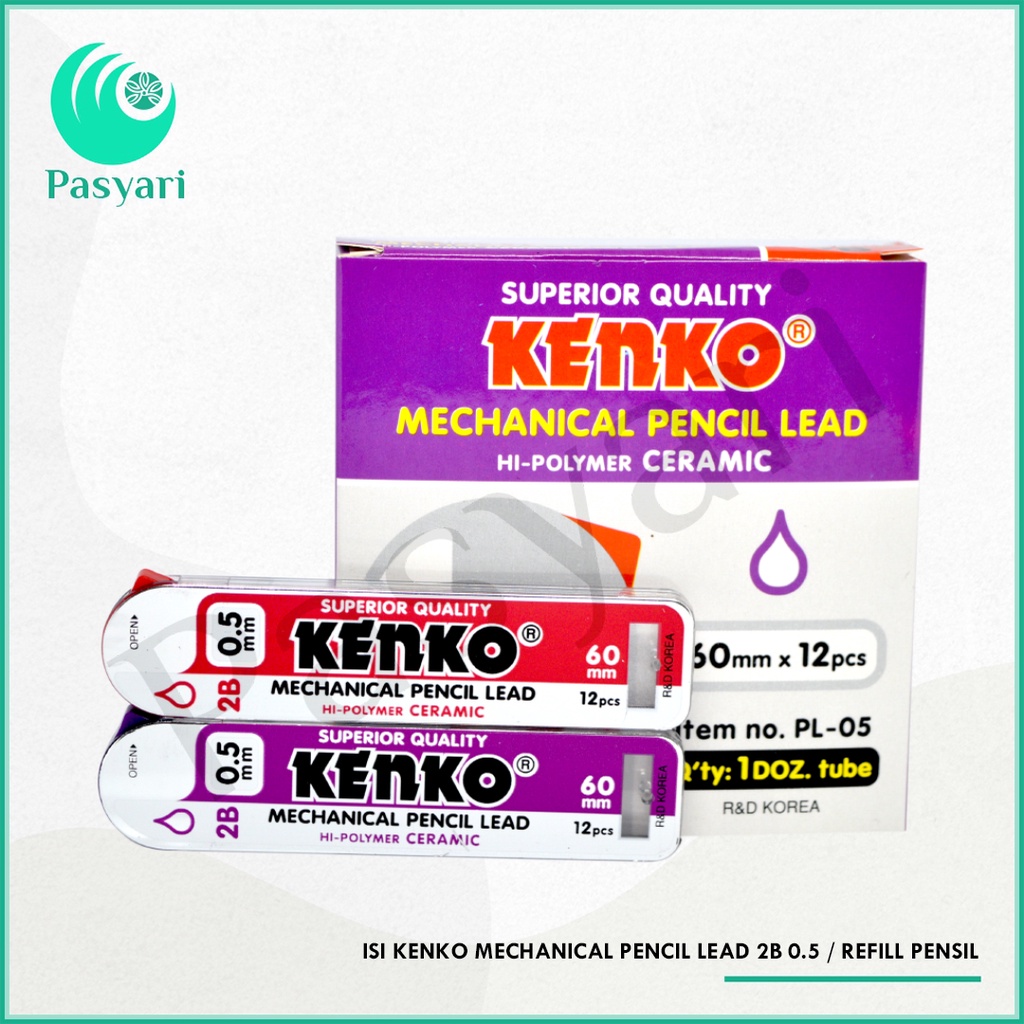 

Isi Kenko Mechanical Pencil Lead 2B 0.5 / Refill Pensil