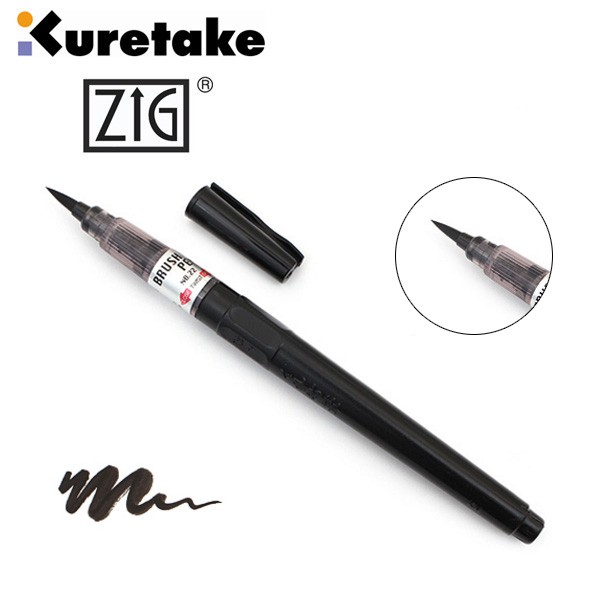 

Kuretake Zig Brush Pen No. 22 - Black (Medium)