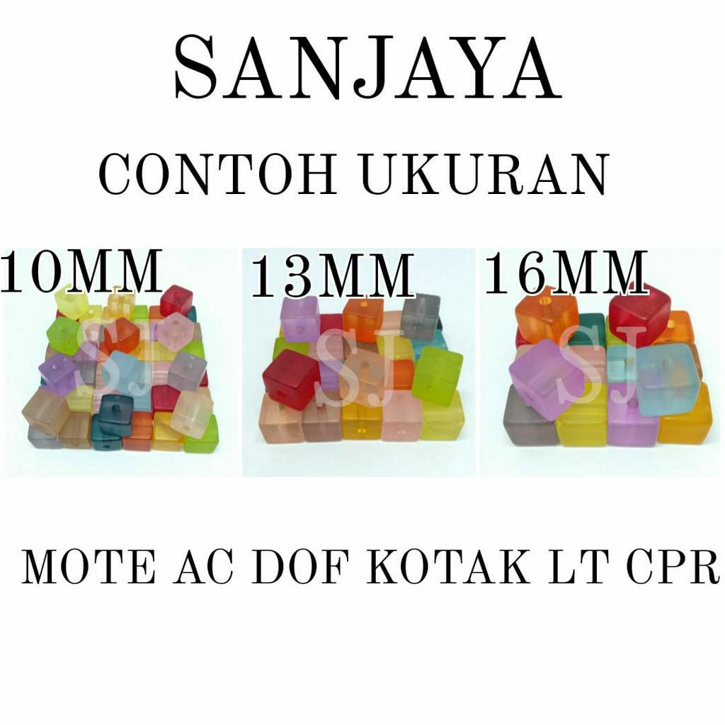 MANIK FROSTED / MANIK AKRILIK MACAM BENTUK / MANIK DOF CAMPUR WARNA /  MOTE AC DOF CPR