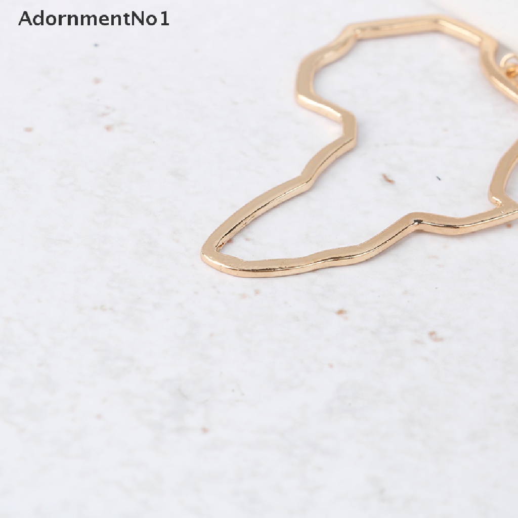 (AdornmentNo1) Anting Kait Gantung Wanita Bahan Alloy Desain Peta Afrika Gaya Etnik / Tribal Untuk Hadiah