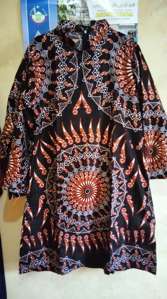 Terlaris Serut Genes Jelita Tunic Navbor Yelbor Whitbor Creambor Tunik Batik Modern Hrb030