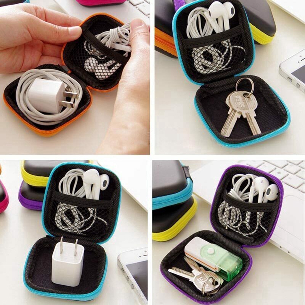 Perjalanan Earphone Kasus Charger Telepon Kunci Kabel USB Earphone Organizer Case Storage Bag #261141322