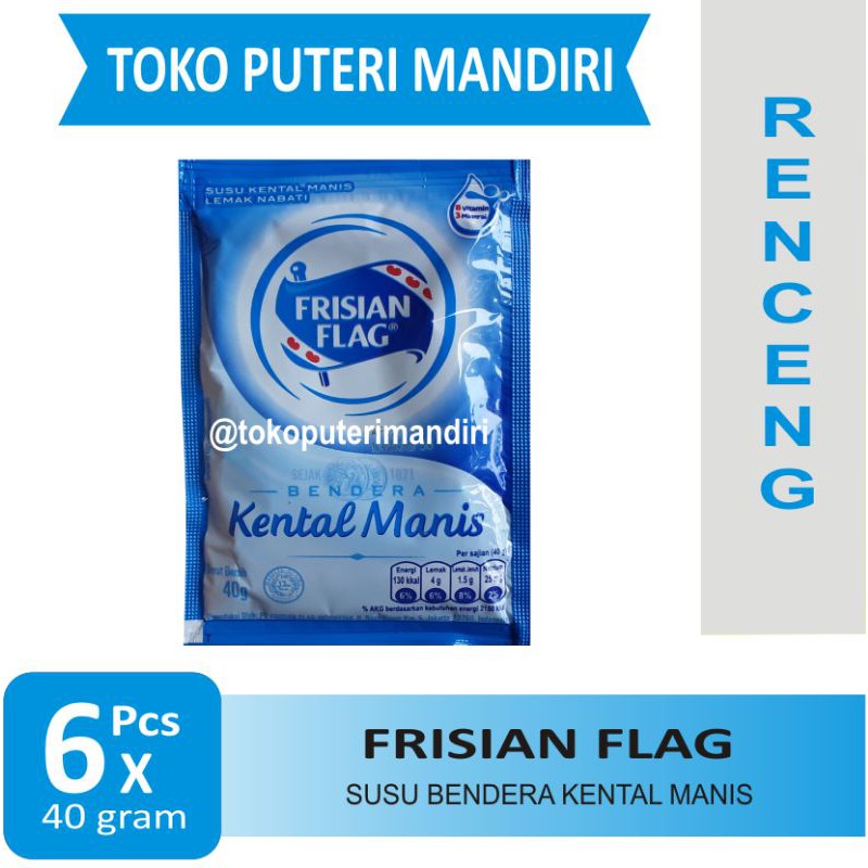 

Susu Bendera Frisian Flag Putih Renceng isi 6 Pcs