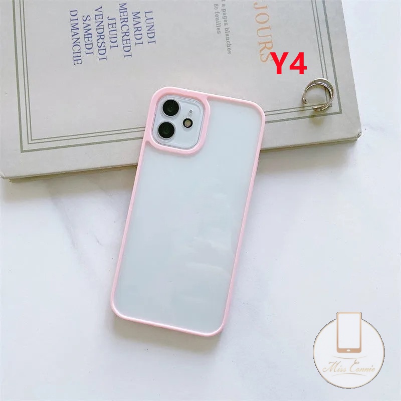 Soft Case Pelindung Kamera Bahan Silikon Warna Macaron 5 Untuk iPhone 11 12 13 Pro MAX 6 6s 7 8 Plus X XR XS MAX SE 2020