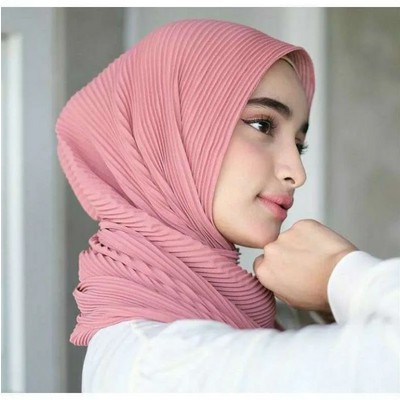 Pashmina Plisket Ceruty Babydol//Pasmina Shawl-salem