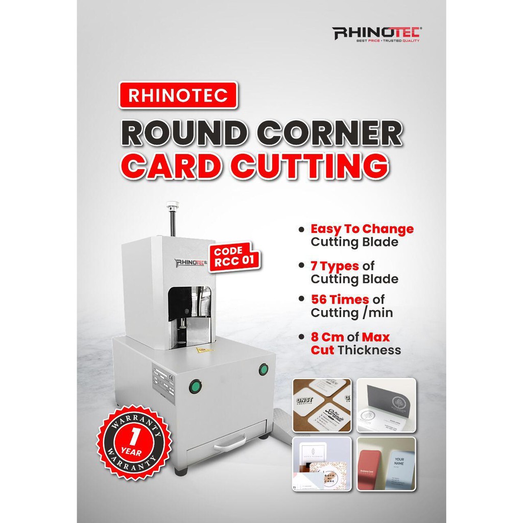 

Rhinotec Cutting Round Corner Cut Kartu Nama Multifungsi