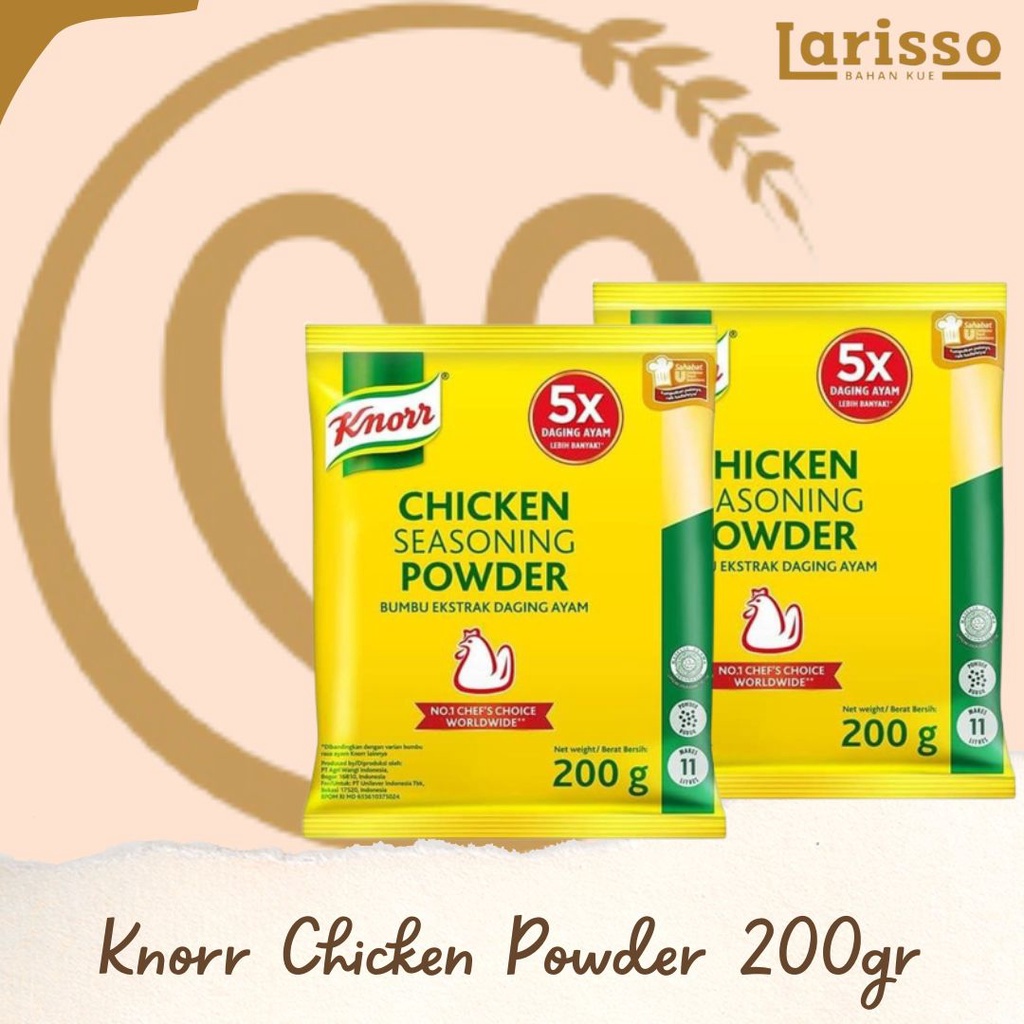 

KNORR CHICKEN SEASONING POWDER BUMBU EKSTRAK DAGING AYAM 200GR