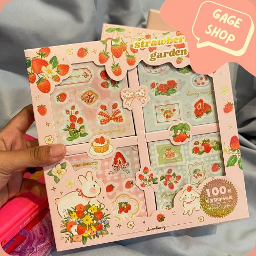 

Stiker Box Merk Senmu 1 Box Isi 100 Lembar Sticker Waterproof Anti Air Hadiah Giveaway Dekorasi Fancy Stuff Best Gift Stationery For School